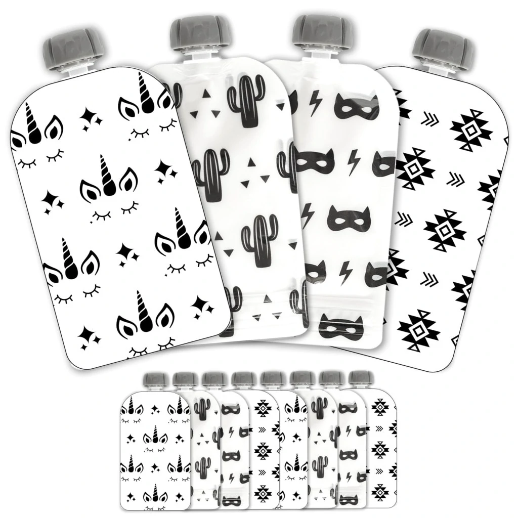 webbabyshower reusable food pouches from hippypotamus