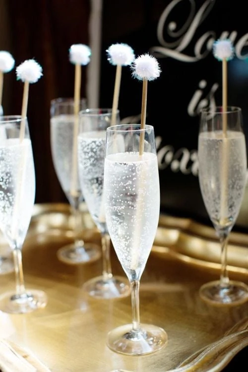 winter baby shower hot cider