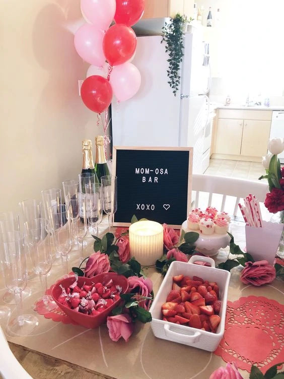 valentines day baby shower letter board