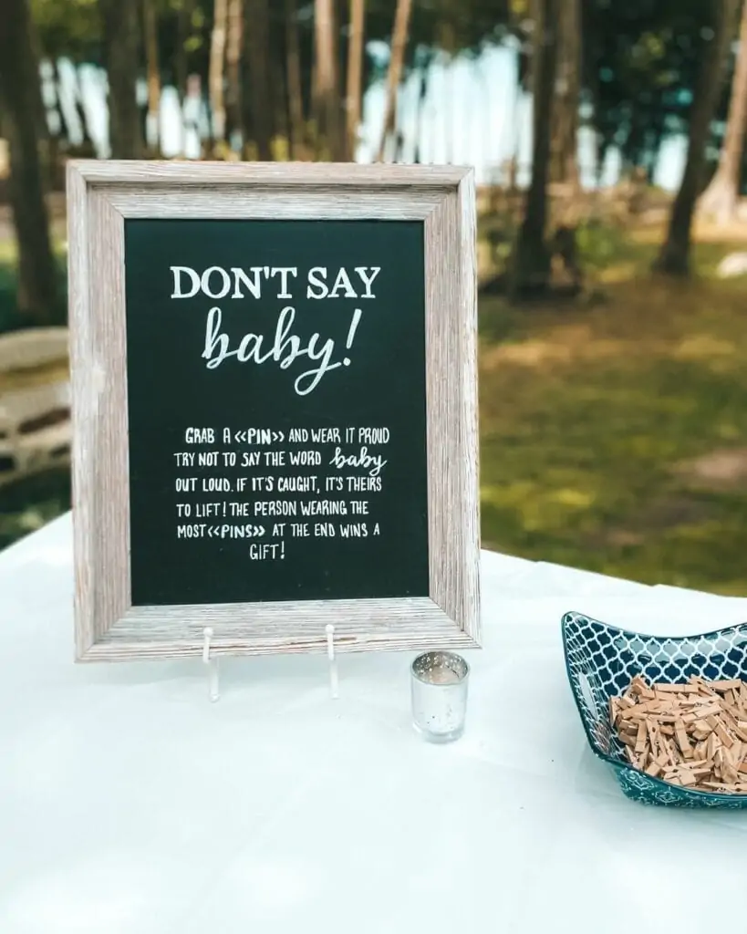 don't say baby game