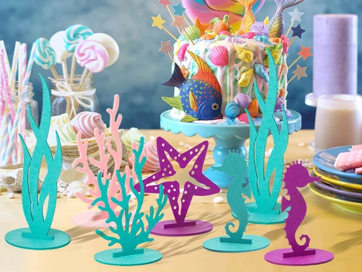 mermaid baby shower decor