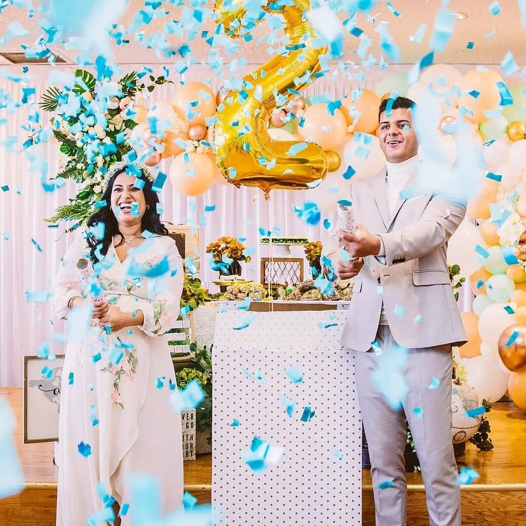 twin gender reveal ideas