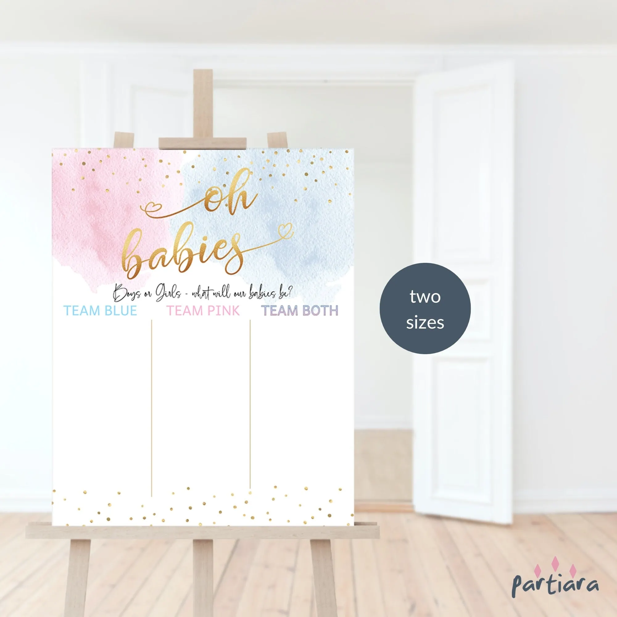 twin gender reveal ideas