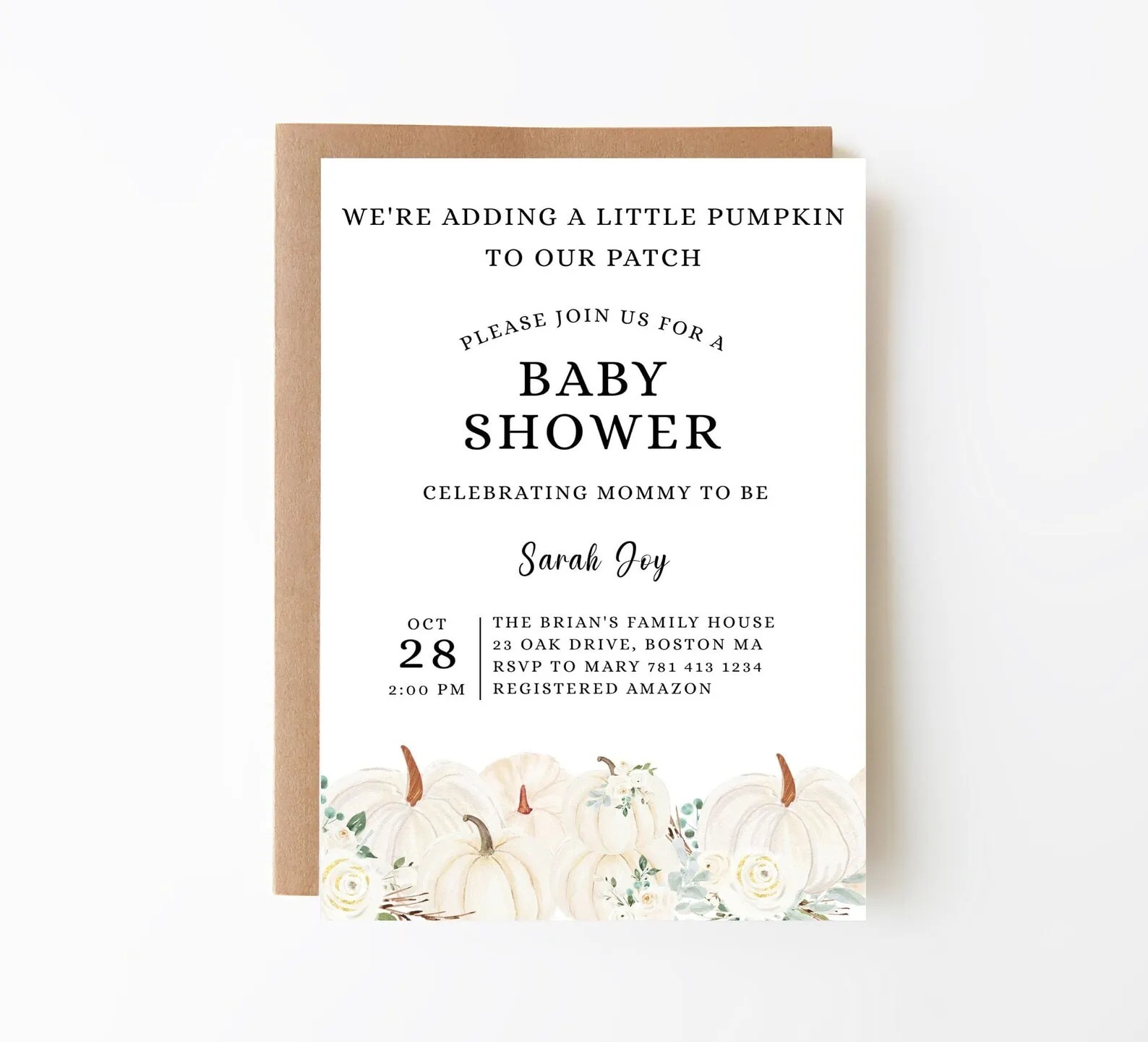 fall baby shower ideas